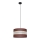 Ljuskrona med upphängningsrem HELEN 1xE27/15W/230V diameter 35 cm brun/svart/gyllene