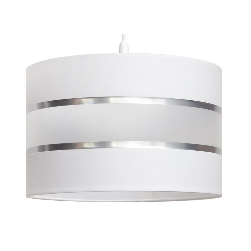 Ljuskrona med upphängningsrem HELEN 1xE27/15W/230V diameter 35 cm vit