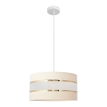 Ljuskrona med upphängningsrem HELEN 1xE27/15W/230V diameter 40 cm grädde/gyllene