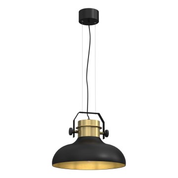 Ljuskrona med upphängningsrem HELSING 1xE27/60W/230V gyllene