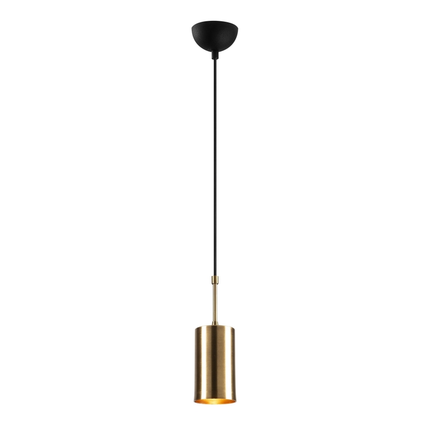 Ljusskrona med upphängningsrem  KEM 1xE27/40W/230V gyllene 