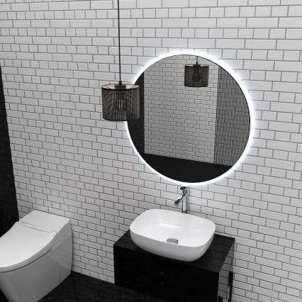 Ljuskrona med upphängningsrem LOFT SHADE 1xE27/60W/230V diameter 18 cm svart