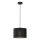 Ljuskrona med upphängningsrem LOFT SHADE 1xE27/60W/230V diameter 25 cm svart/gyllene