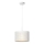 Ljuskrona med upphängningsrem LOFT SHADE 1xE27/60W/230V diameter 25 cm vit/gyllene