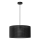 Ljuskrona med upphängningsrem LOFT SHADE 1xE27/60W/230V diameter 40 cm svart