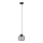 Ljuskrona med upphängningsrem MERCURE 1xE27/15W/230V diameter 16 cm svart