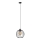Ljuskrona med upphängningsrem MERCURE 1xE27/15W/230V diameter 24 cm svart