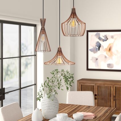 Ljusskrona med upphängningsrem  MEZOPOTAMYA 3xE27/40W/230V