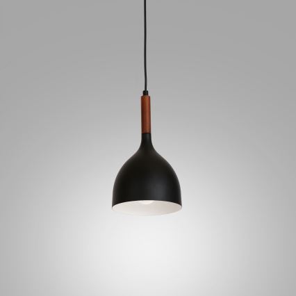Ljuskrona med upphängningsrem NOAK WOOD 1xE27/60W/230V