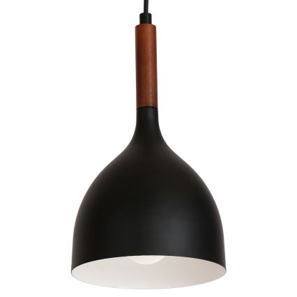 Ljuskrona med upphängningsrem NOAK WOOD 1xE27/60W/230V