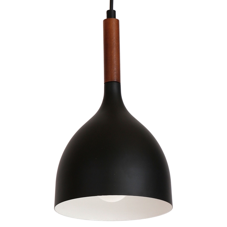 Ljuskrona med upphängningsrem NOAK WOOD 1xE27/60W/230V