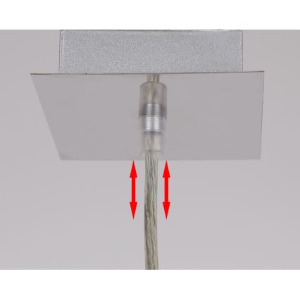 Ljusskrona med upphängningsrem  ODEN 1xG9/40W/230V diameter  12 cm