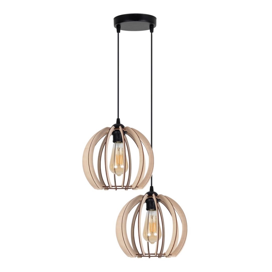 Ljuskrona med upphängningsrem  påRO 2xE27/60W/230V