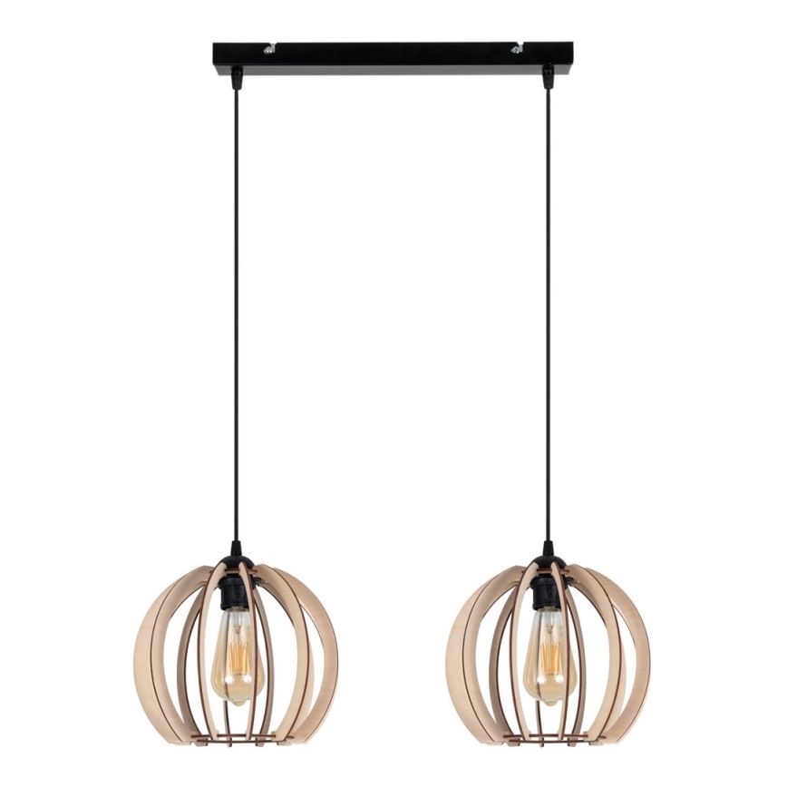 Ljuskrona med upphängningsrem  påRO 2xE27/60W/230V