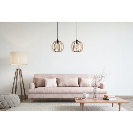 Ljuskrona med upphängningsrem  påRO 2xE27/60W/230V