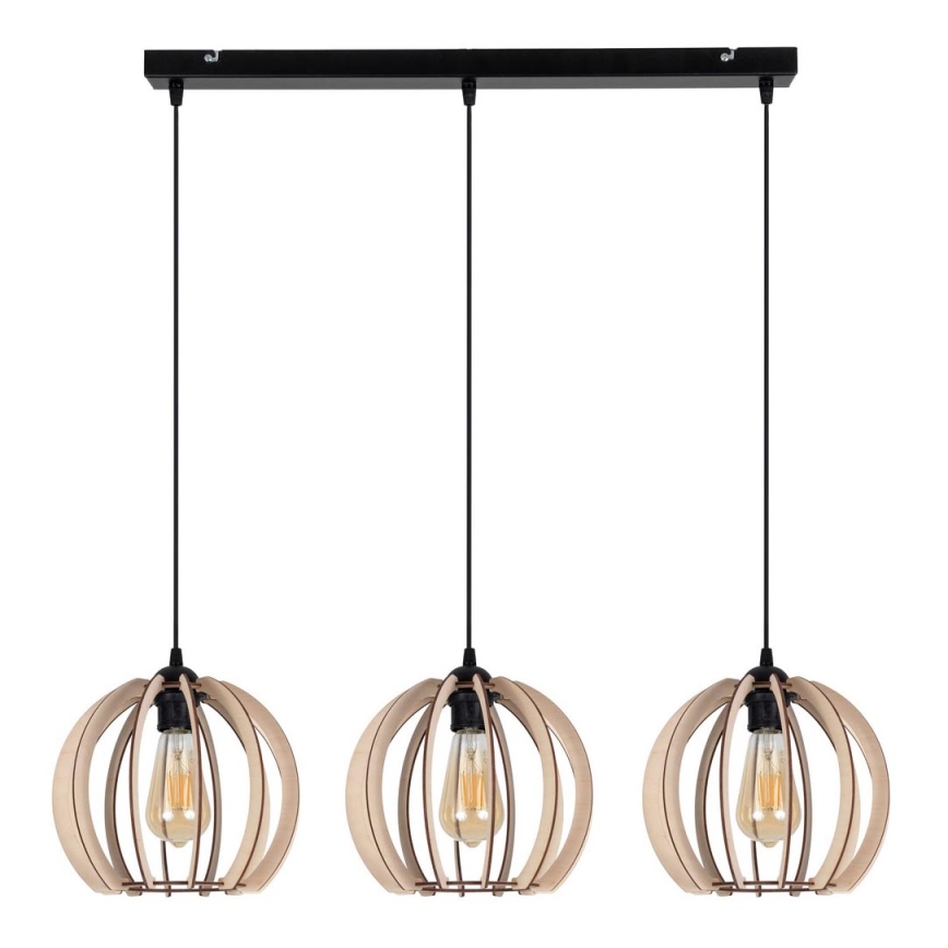 Ljuskrona med upphängningsrem  påRO 3xE27/60W/230V