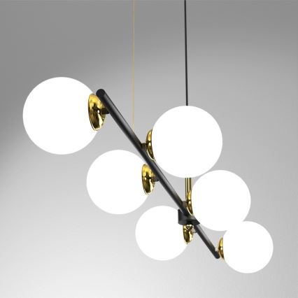 Ljuskrona med upphängningsrem POP 6xE14/40W/230V
