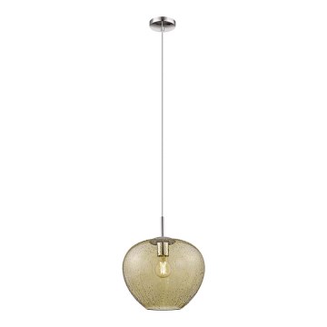 Ljuskrona med upphängningsrem RAIN 1xE27/11W/230V gyllene