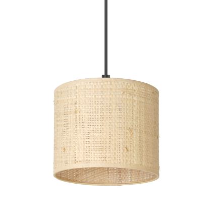 Ljuskrona med upphängningsrem RATTAN 3xE27/60W/230V rotting