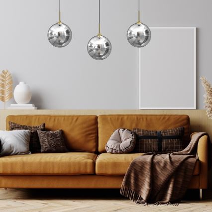 Ljuskrona med upphängningsrem REFLEX 3xE14/40W/230V