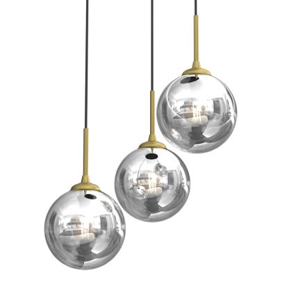 Ljuskrona med upphängningsrem REFLEX 3xE14/40W/230V