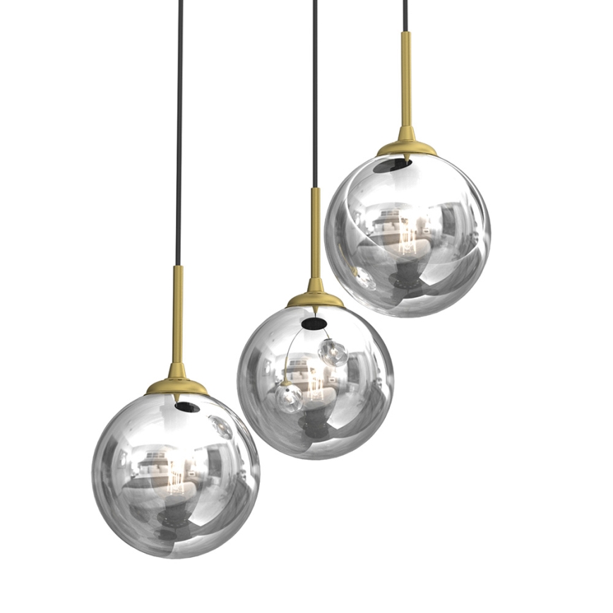 Ljuskrona med upphängningsrem REFLEX 3xE14/40W/230V