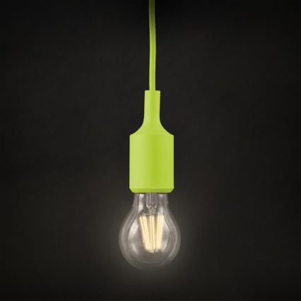 Ljusskrona med upphängningsrem  ROXY 1xE27/60W/230V grön