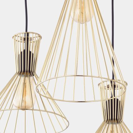 Ljusskrona med upphängningsrem  SAHARA 3xE27/60W/230V
