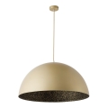 Ljuskrona med upphängningsrem SFERA 1xE27/60W/230V diameter 35 cm gyllene/svart