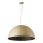 Ljuskrona med upphängningsrem SFERA 1xE27/60W/230V diameter 35 cm gyllene/svart