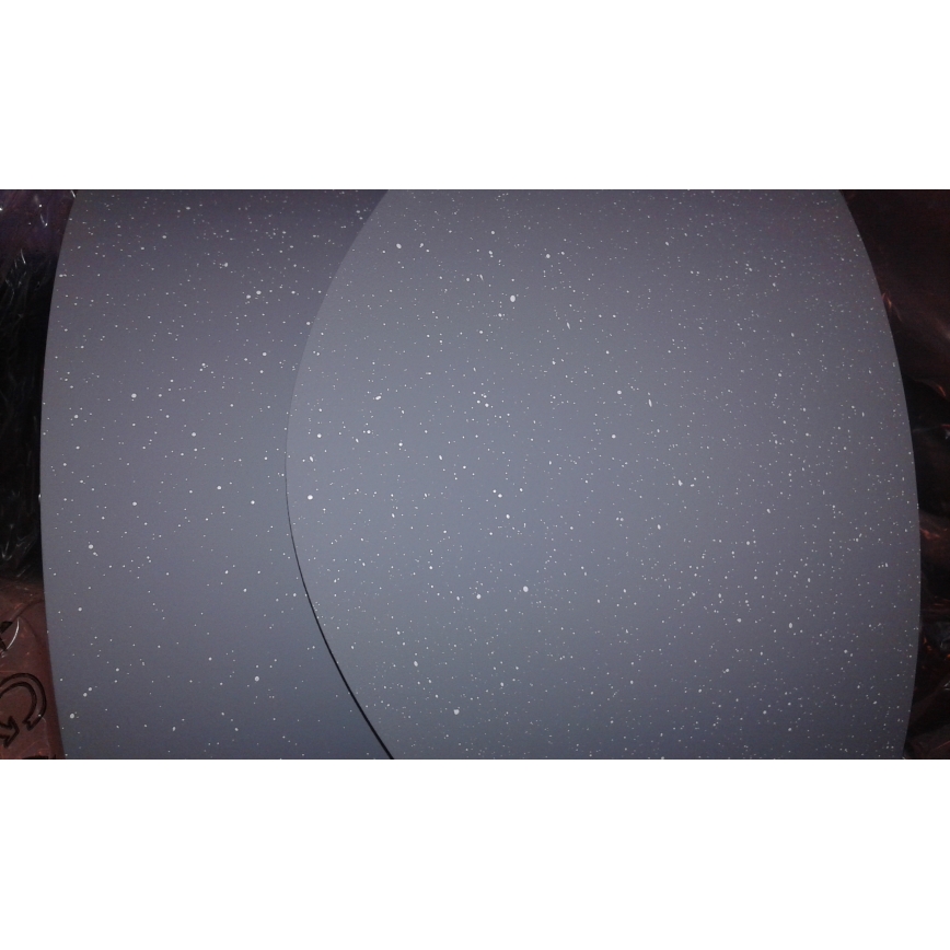 Ljuskrona med upphängningsrem SFERA 1xE27/60W/230V diameter 50 cm grå/gyllene