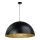 Ljuskrona med upphängningsrem SFERA 1xE27/60W/230V diameter 50 cm svart/gyllene