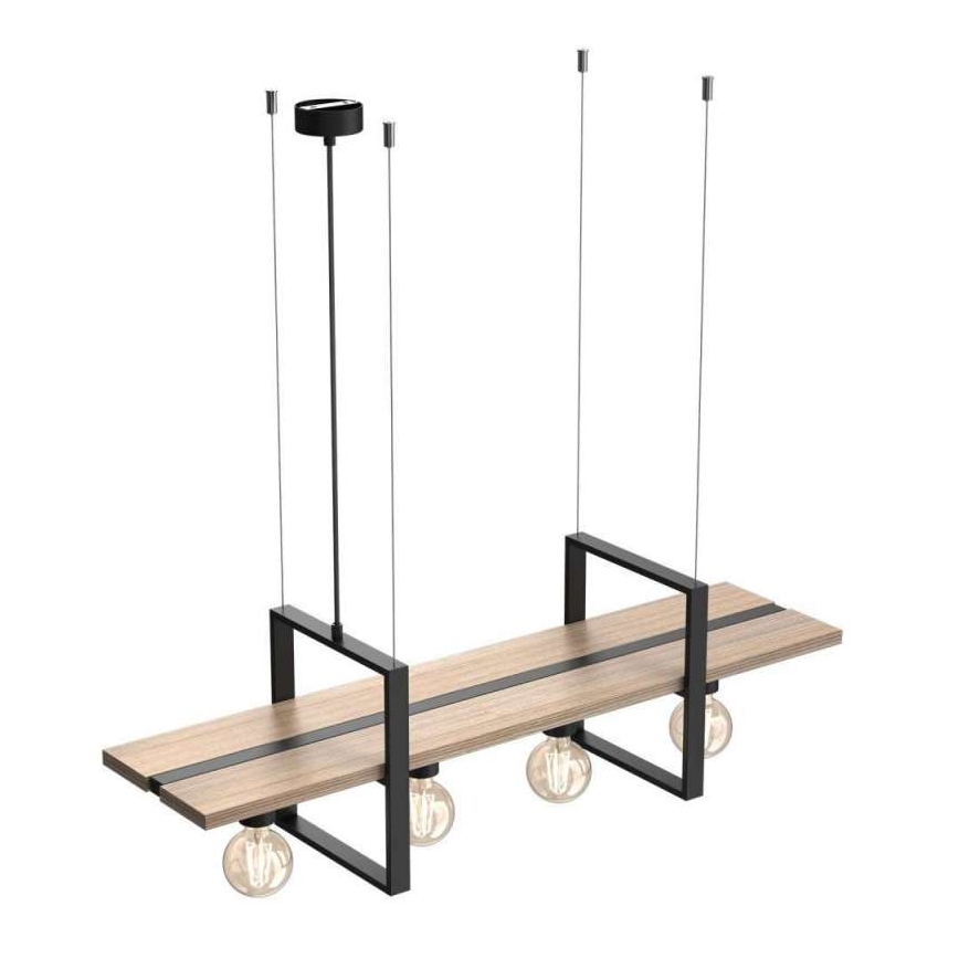 Ljuskrona med upphängningsrem SHELF 4xE27/60W/230V
