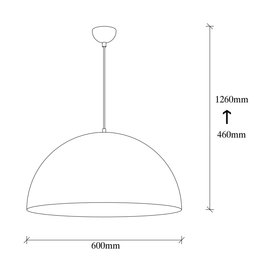 Ljusskrona med upphängningsrem  SIVANI 1xE27/40W/230V