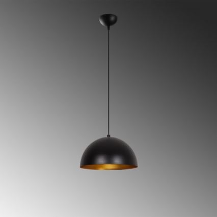 Ljusskrona med upphängningsrem  SIVANI 1xE27/40W/230V svart 