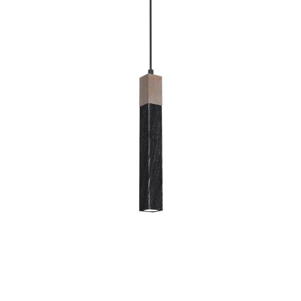 Ljusskrona med upphängningsrem  SOLO 1xGU10/MR11/40W/230V svart