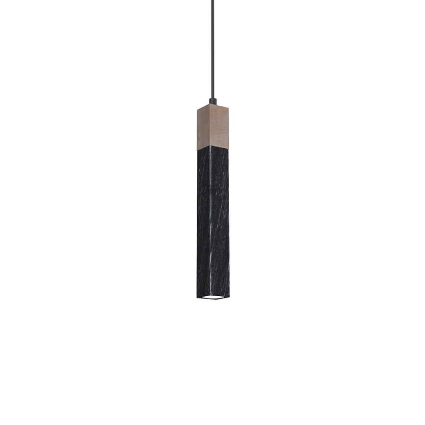 Ljusskrona med upphängningsrem  SOLO 1xGU10/MR11/40W/230V svart