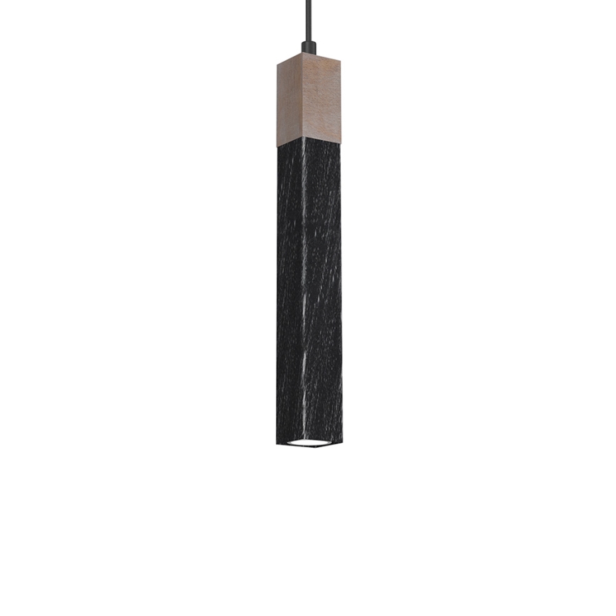 Ljusskrona med upphängningsrem  SOLO 1xGU10/MR11/40W/230V svart