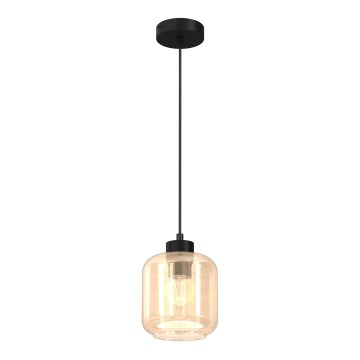 Ljuskrona med upphängningsrem SOMBRA 1xE27/60W/230V beige