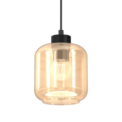Ljuskrona med upphängningsrem SOMBRA 1xE27/60W/230V beige