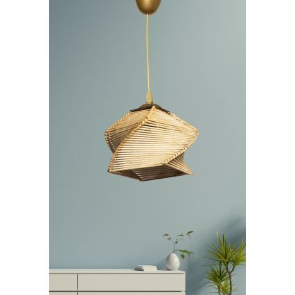 Ljuskrona med upphängningsrem STYLO 1xE27/60W/230V