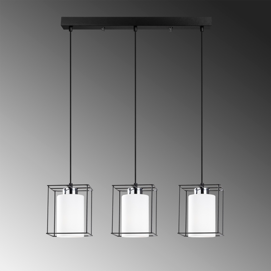 Ljusskrona med upphängningsrem  SWANK 3xE27/100W/230V