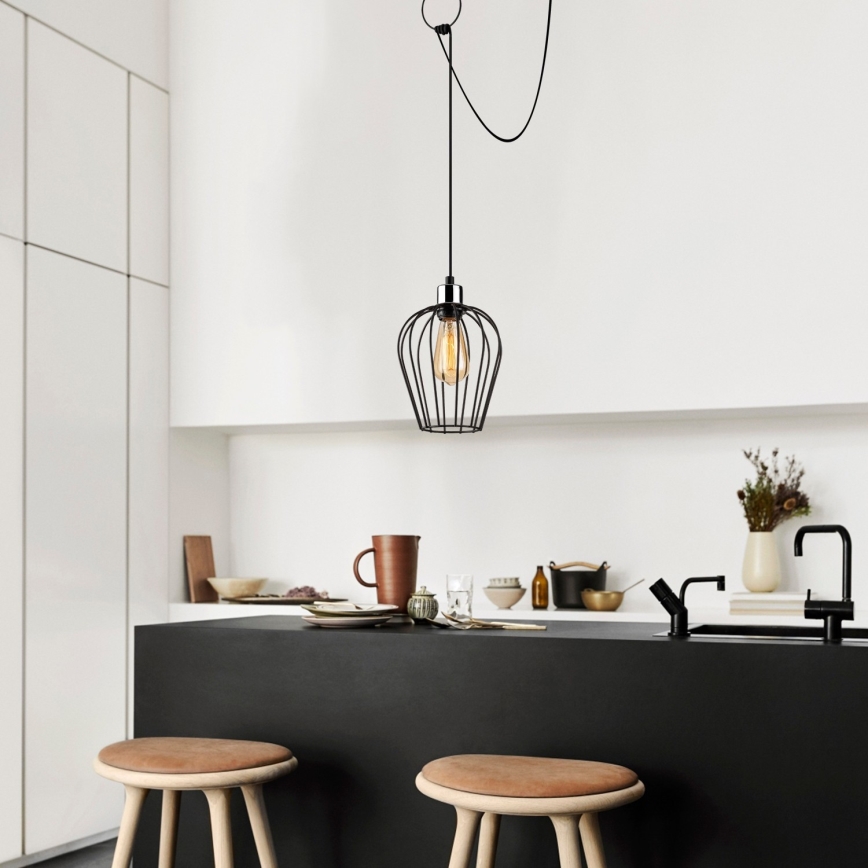 Ljusskrona med upphängningsrem  TEL 1xE27/40W/230V