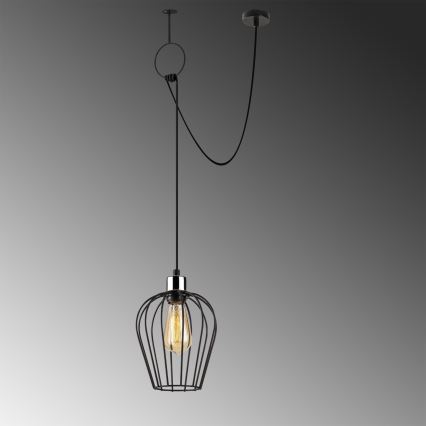 Ljusskrona med upphängningsrem  TEL 1xE27/40W/230V
