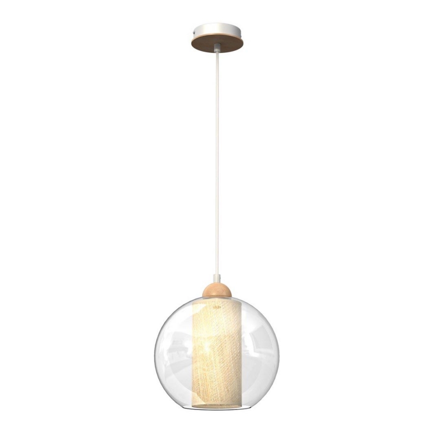Ljuskrona med upphängningsrem TELA 1xE27/60W/230V d. 25 cm