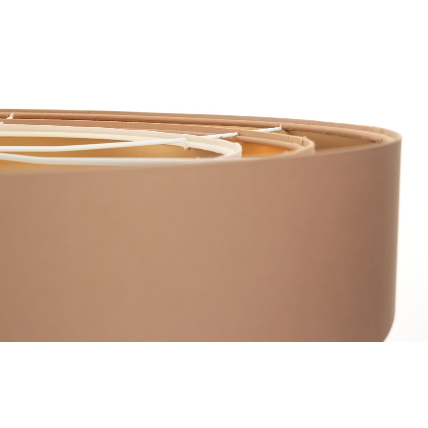 Ljusskrona med upphängningsrem  TRINITI 1xE27/60W/230V beige /gyllene