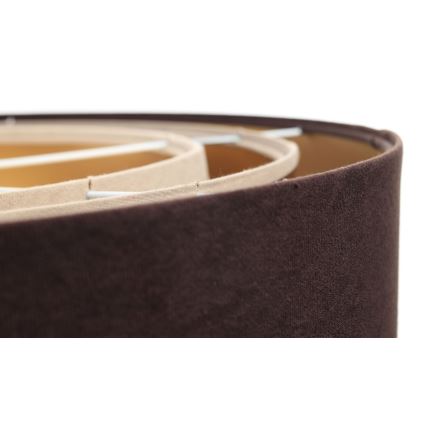 Ljusskrona med upphängningsrem  TRINITI 1xE27/60W/230V brun /gyllene /beige