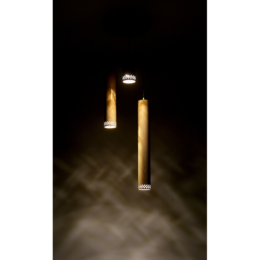 Ljusskrona med upphängningsrem  TUBO 3xGU10/25W/230V