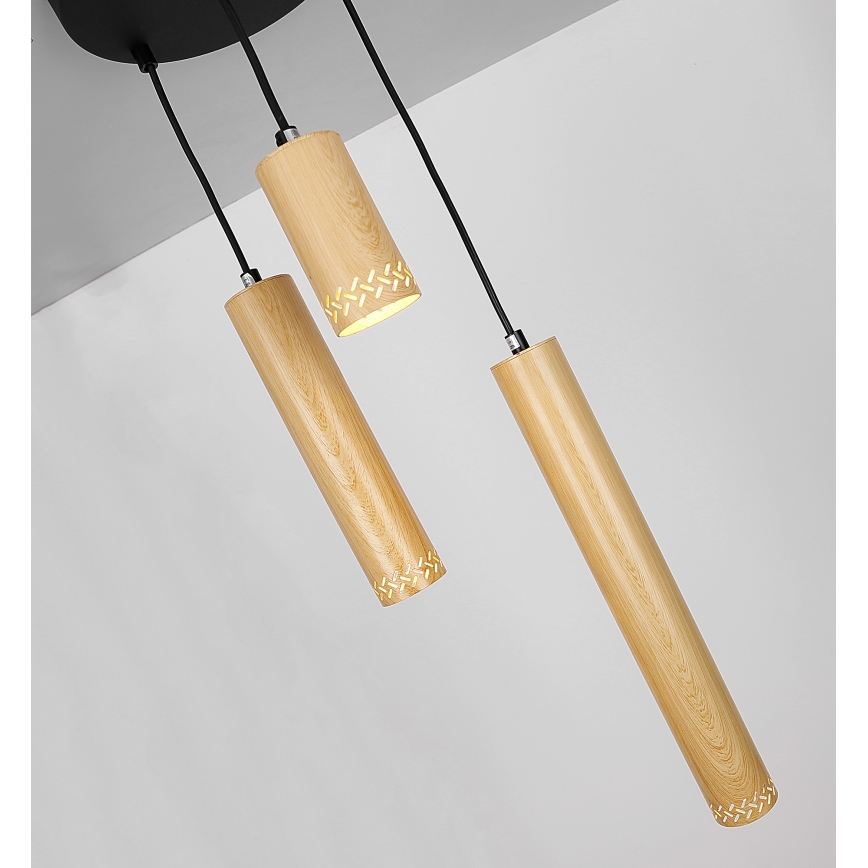 Ljusskrona med upphängningsrem  TUBO 3xGU10/25W/230V