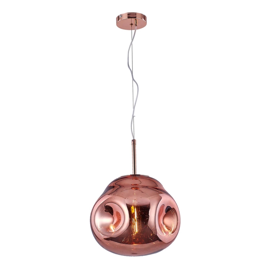 Ljuskrona med upphängningsrem VITRO 1xE27/10W/230V diameter 35 cm rose gold